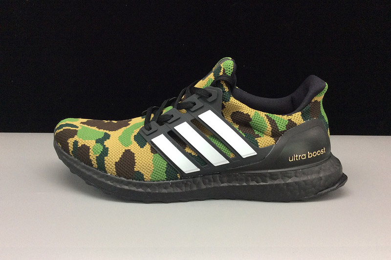 High-quality replica Adidas Ultra Boost 4.0 Bape Camo F35097 sneakers featuring premium materials and accurate design details, perfect for sneaker enthusiasts seeking stylish and affordable footwear.