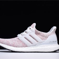 Adidas Ultra Boost 40 Candy Cane replica sneakers featuring a festive red and white color scheme, with breathable Primeknit upper, Boost cushioning technology, and a sleek design perfect for casual wear and athletic performance.