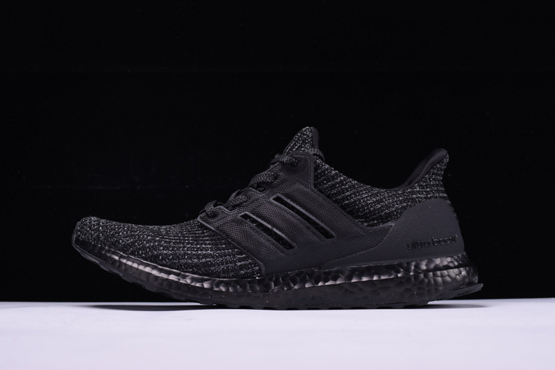Adidas Ultra Boost 40 Triple Black replica sneakers featuring a sleek all-black design, premium materials, and Boost cushioning technology for superior comfort and style.
