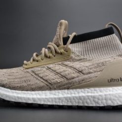 Adidas Ultra Boost ATR Mid Trace Khaki replica sneakers featuring a sleek khaki colorway, comfortable mid-top design, and signature Boost cushioning technology for enhanced performance and style.