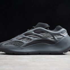 Adidas Yeezy 700 V3 Alvah Black H67799 replica sneakers featuring a sleek black colorway, futuristic design, and breathable mesh upper, perfect for stylish casual wear.