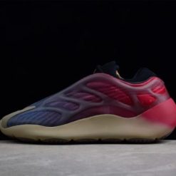 Adidas Yeezy 700 V3 Fade Carbon replica sneakers featuring a stylish black and gray upper with unique sculptural overlays, designed for both comfort and streetwear appeal.