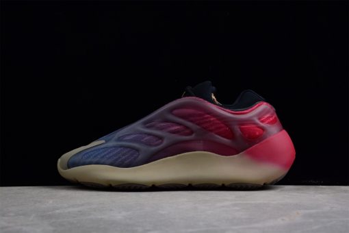 Adidas Yeezy 700 V3 Fade Carbon replica sneakers featuring a stylish black and gray upper with unique sculptural overlays, designed for both comfort and streetwear appeal.