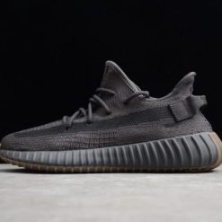 Adidas Yeezy Boost 350 V2 Cinder replica sneakers featuring a stylish dark gray upper, signature side stripe, and cushioned Boost sole for ultimate comfort and style.