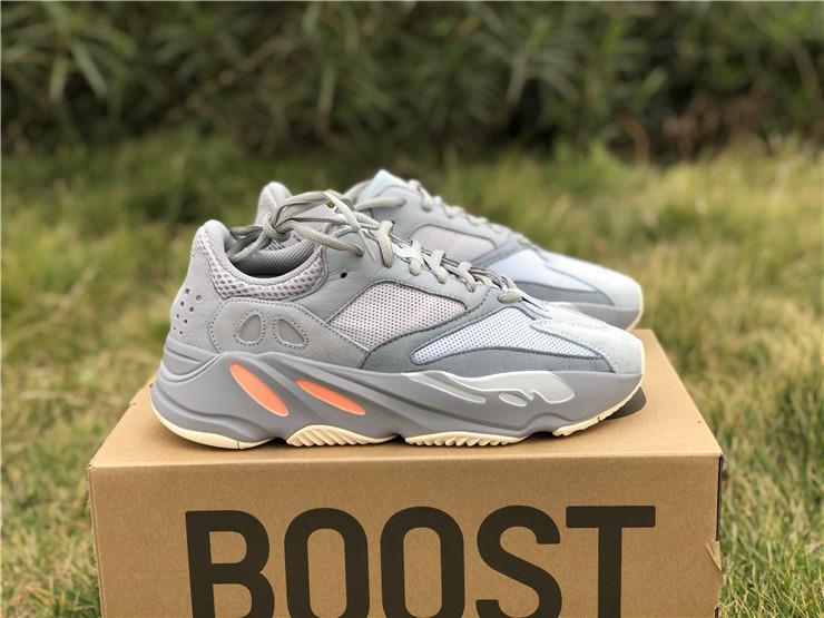 Adidas Yeezy Boost 700 Inertia Gray EG7597 high-quality replica sneakers showcasing a stylish gray upper with unique design elements.