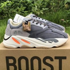 Adidas Yeezy Boost 700 Magnet replica sneakers featuring a stylish combination of grey and black hues, designed for both comfort and fashion, perfect for sneaker enthusiasts seeking high-quality alternatives.