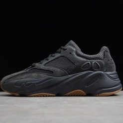 Adidas Yeezy Boost 700 Utility Black replica sneakers featuring a sleek black design, premium materials, and signature chunky silhouette, perfect for sneaker enthusiasts seeking high-quality alternatives.