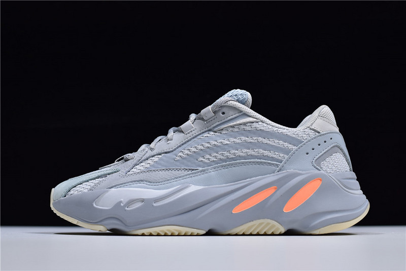 Adidas Yeezy Boost 700 V2 Inertia FW2549 high-quality replica sneakers featuring a blend of grey and blue tones with a sleek design and comfortable boost sole.