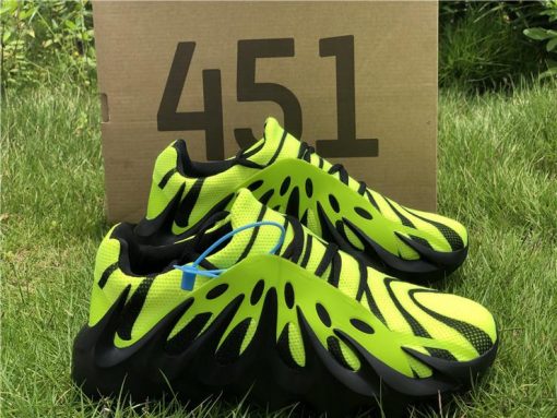 All New Adidas Yeezy Boost 451 Green Black replica sneakers displayed in vibrant green and black colorway, showcasing stylish design and high-quality craftsmanship.