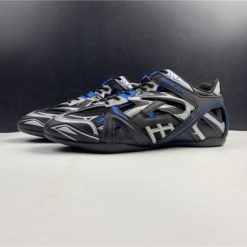 High-quality replica sneakers featuring the Wholesale Luxury Balenciaga Drive in black and blue, showcasing sleek design and premium materials ideal for streetwear enthusiasts.