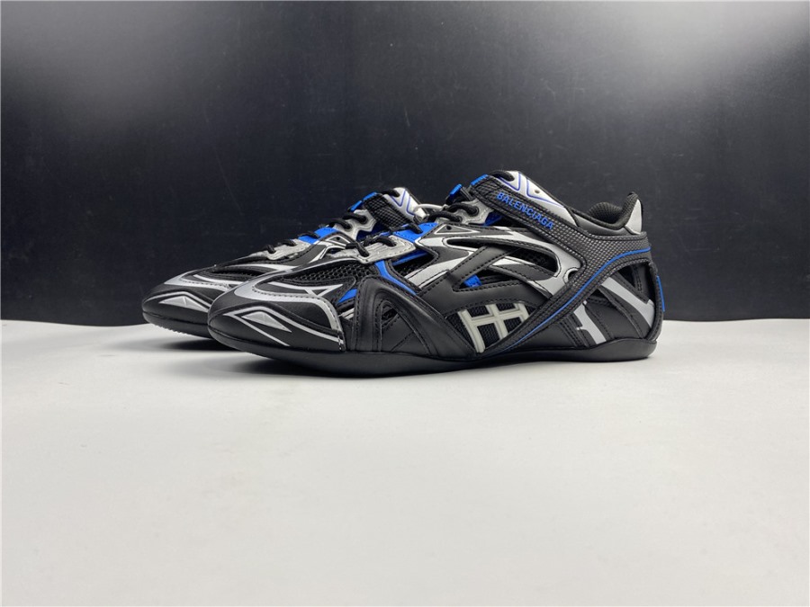 Wholesale Luxury Balenciaga Drive Black Blue Sneaker, high-quality replica sneakers featuring a sleek design, premium materials, and distinct color combination for a stylish look.