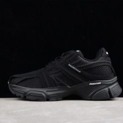 Wholesale Luxury Balenciaga Phantom Triple Black Sneaker - high-quality replica sneakers showcasing a sleek all-black design, featuring a contemporary silhouette and cushioned sole for ultimate comfort and style.