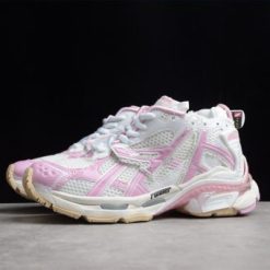 High-quality replica Balenciaga Runner White Pink sneakers featuring a sleek design and comfortable fit, perfect for sneaker enthusiasts seeking stylish alternatives.