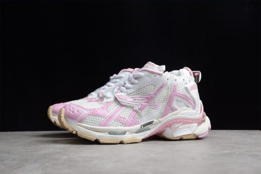 High-quality replica Balenciaga Runner White Pink sneakers featuring a sleek design and comfortable fit, perfect for sneaker enthusiasts seeking stylish alternatives.