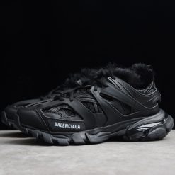 Balenciaga Track Black With Fur Sneaker replica sneakers featuring a stylish design, premium materials, and comfortable cushioning for everyday wear.