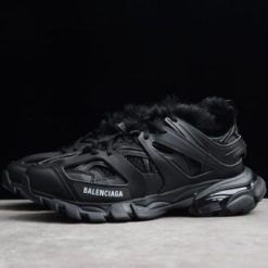 Balenciaga Track Black With Fur Sneaker replica sneakers featuring a stylish design, premium materials, and a comfortable fit, perfect for fashion-forward individuals seeking high-quality replicas.