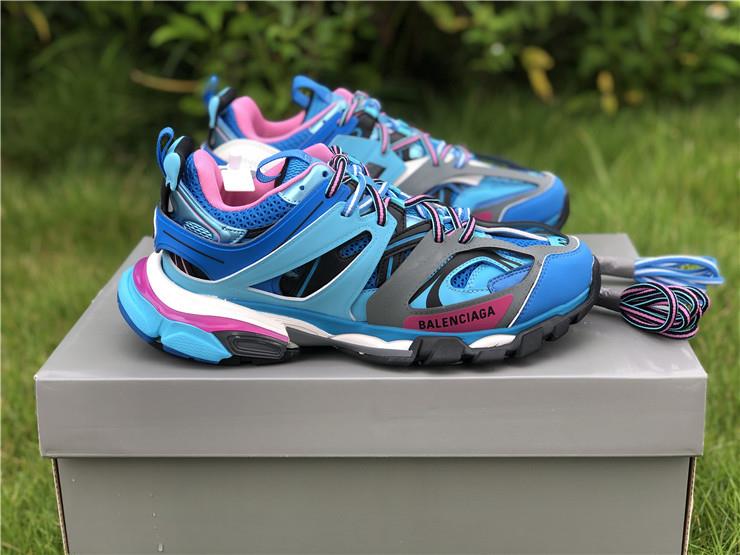 Balenciaga Track Blue Purple Sneaker - high-quality replica sneakers featuring a bold blue and purple design, designed for style and comfort.