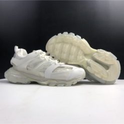 Balenciaga Track Clear Sole White Sneaker replica sneakers featuring a stylish design with a transparent sole, showcasing high-quality materials and craftsmanship, ideal for fashion-forward individuals looking for luxury at an affordable price.