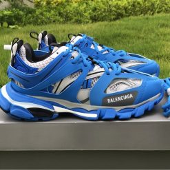 Balenciaga Track Grey Blue Sneaker - high-quality replica sneakers featuring a stylish design, perfect for fashion enthusiasts seeking luxury at an affordable price.