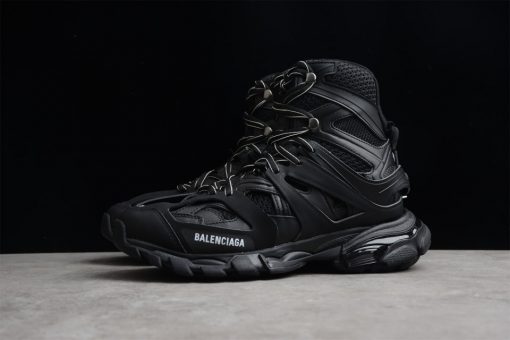 Balenciaga Track Hike Black Sneaker replica sneakers featuring a sleek black design, durable materials, and a modern aesthetic for stylish comfort and performance.