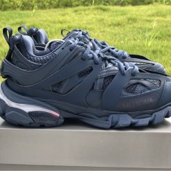 Balenciaga Track LED Dark Navy Sneaker high-quality replica sneakers featuring a stylish design, durable materials, and advanced LED technology for a trendy look.