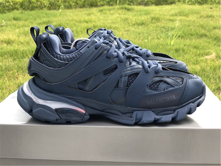 Balenciaga Track LED Dark Navy Sneaker high-quality replica sneakers featuring a stylish design, durable materials, and advanced LED technology for a trendy look.