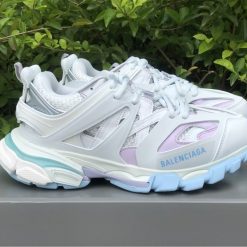 Balenciaga Track Pastel Sneaker replica sneakers showcasing a stylish design with soft pastel colors, featuring a chunky sole and intricate detailing, perfect for fashion enthusiasts seeking high-quality alternatives.
