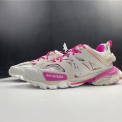 Balenciaga Track White Rose Red Sneaker, high-quality replica sneakers showcasing a modern and stylish design, perfect for fashion enthusiasts.