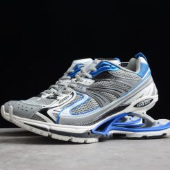 Balenciaga X Pander Blue Sneaker - high-quality replica sneakers featuring a sleek, modern design with vibrant blue accents, perfect for fashion-forward sneaker enthusiasts looking for stylish shoes that offer both comfort and luxury.