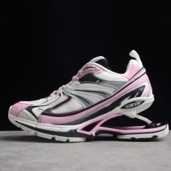 Balenciaga X Pander Pink Silver Sneaker - High-quality replica sneakers featuring a vibrant pink design with silver accents, designed for style and comfort, perfect for sneaker enthusiasts.