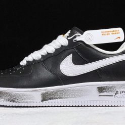 G Dragon x Nike Air Force 1 Low 07 Para Noise AQ3692 001 high-quality replica sneakers featuring a stylish black and white design and unique artistic details.