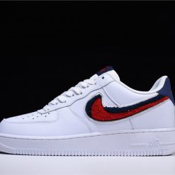 Nike Air Force 1 07 LV8 Chenille Swoosh replica sneakers featuring a stylish chenille Swoosh design, premium materials, and a classic silhouette perfect for sneaker enthusiasts.