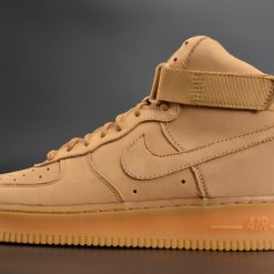 Nike Air Force 1 High Flax replica sneakers featuring a premium suede upper and signature details, perfect for casual wear and sneaker enthusiasts.