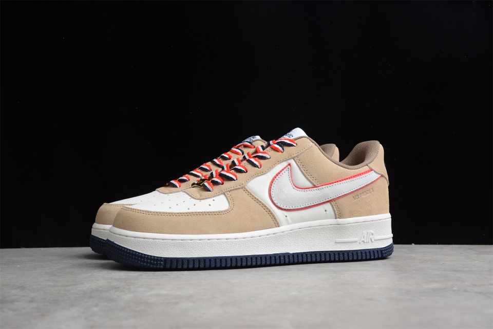 Nike Air Force 1 Low Athletic Club Sail DQ5079 111 replica sneakers showcasing a stylish design with a clean white upper, detailing in beige, and classic Nike branding, perfect for sneaker enthusiasts looking for high-quality replicas.