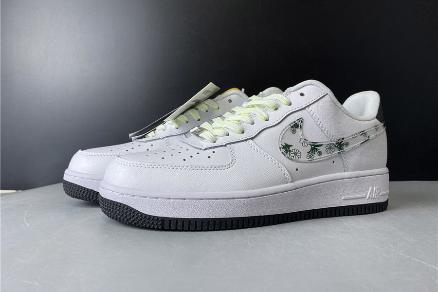 Nike Air Force 1 Low Daisy replica sneakers featuring a vibrant floral design, premium materials, and classic silhouette, perfect for sneaker enthusiasts seeking stylish and high-quality footwear.