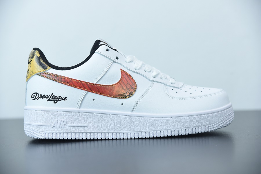 Nike Air Force 1 Low Drew League 2021 replica sneakers featuring a classic design with premium materials, perfect for sneaker enthusiasts and collectors.
