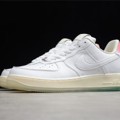 Nike Air Force 1 Low Got Em replica sneakers showcasing a sleek design with a white leather upper, perforated toe box, and iconic Nike swoosh, perfect for sneaker enthusiasts and collectors.