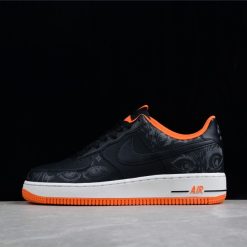 Nike Air Force 1 Low Halloween 2021 replica sneakers featuring a spooky Halloween-themed design with black and orange accents, perfect for sneaker enthusiasts looking for high-quality alternatives.