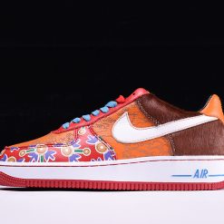 Nike Air Force 1 Low Premium Year Of The Dog 313404 611 replica sneakers featuring a vibrant red colorway with intricate detailing celebrating the Year of the Dog, perfect for sneaker enthusiasts and collectors.