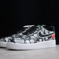 Nike Air Force 1 Low Worldwide replica sneakers featuring a stylish design with a crisp white leather upper, accentuated by colorful global graphics and signature branding, perfect for sneaker enthusiasts seeking high-quality replicas.