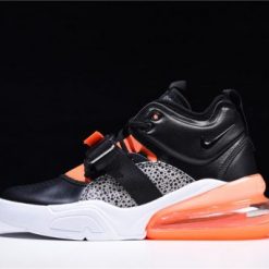 Nike Air Force 270 Safari replica sneakers in a vibrant orange and black colorway, featuring a striking patterned upper, cushioned midsole, and stylish design perfect for sneaker enthusiasts.