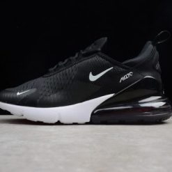 Nike Air Max 270 Black White high-quality replica sneakers showcasing a stylish design with a breathable mesh upper and cushioned sole, perfect for comfortable everyday wear.