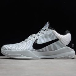 Nike Kobe 5 Protro Zebra PE high-quality replica sneakers featuring a striking black and white zebra pattern, designed for fans of the iconic basketball player Kobe Bryant.