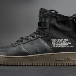 Nike SF Air Force 1 Mid Hazel Black replica sneakers featuring a stylish design with a high-top silhouette, premium materials, and a striking color combination perfect for casual wear and sneaker enthusiasts.