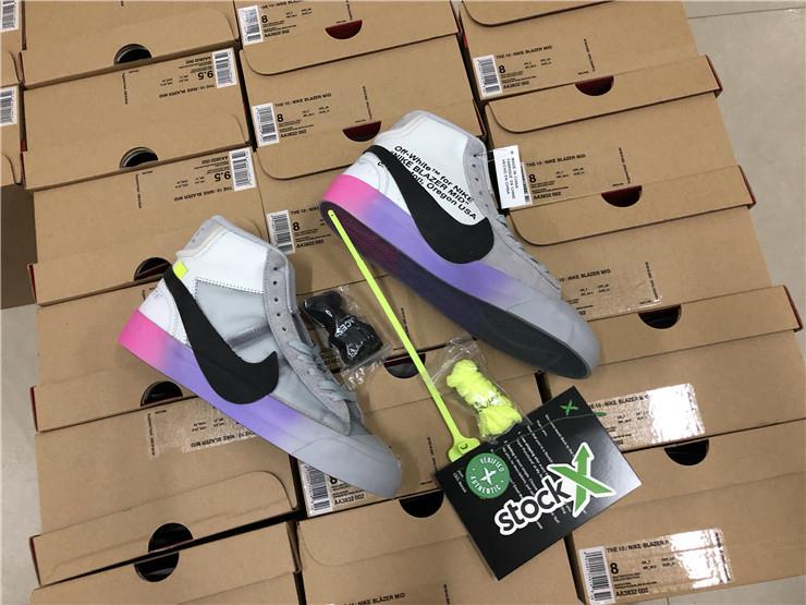 Off White X Nike Blazer Mid Serena Queen replica sneakers showcasing a stylish design with premium materials, featuring unique branding and colorway, perfect for sneaker enthusiasts and collectors.