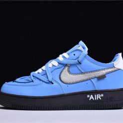 Off White x Nike Air Force 1 Low 07 Virgil replica sneakers showcasing a sleek design with unique Virgil Abloh styling, perfect for sneaker collectors and fashion enthusiasts.