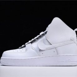 High-quality replica Nike Air Force 1 High White sneakers showcasing a classic design with a sleek white leather upper, perfect for sneaker enthusiasts seeking stylish replica sneakers.