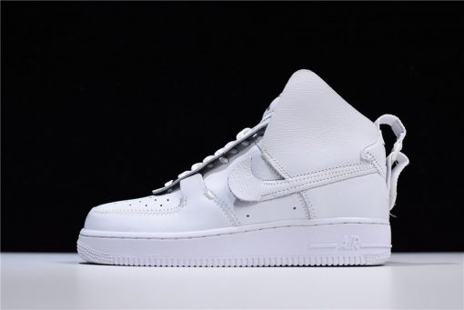 High-quality replica Nike Air Force 1 High White sneakers showcasing a classic design with a sleek white leather upper, perfect for sneaker enthusiasts seeking stylish replica sneakers.