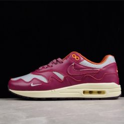 Patta x Nike Air Max 1 Night Maroon replica sneakers featuring a rich maroon colorway, premium materials, and iconic design elements, perfect for sneaker enthusiasts and collectors.