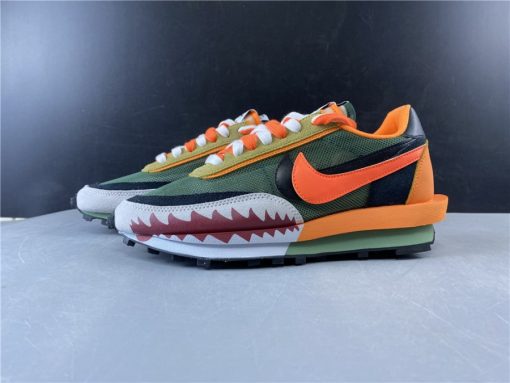 Sacai x Nike LVD Waffle Daybreak replica sneakers showcasing a unique layered design and premium materials, ideal for sneaker enthusiasts and collectors.
